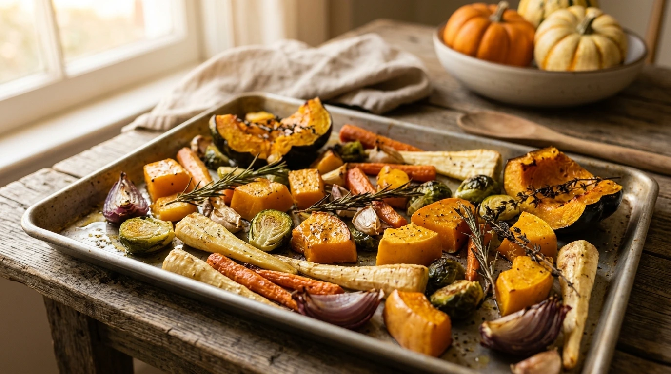 Légumes rôtis automne courges