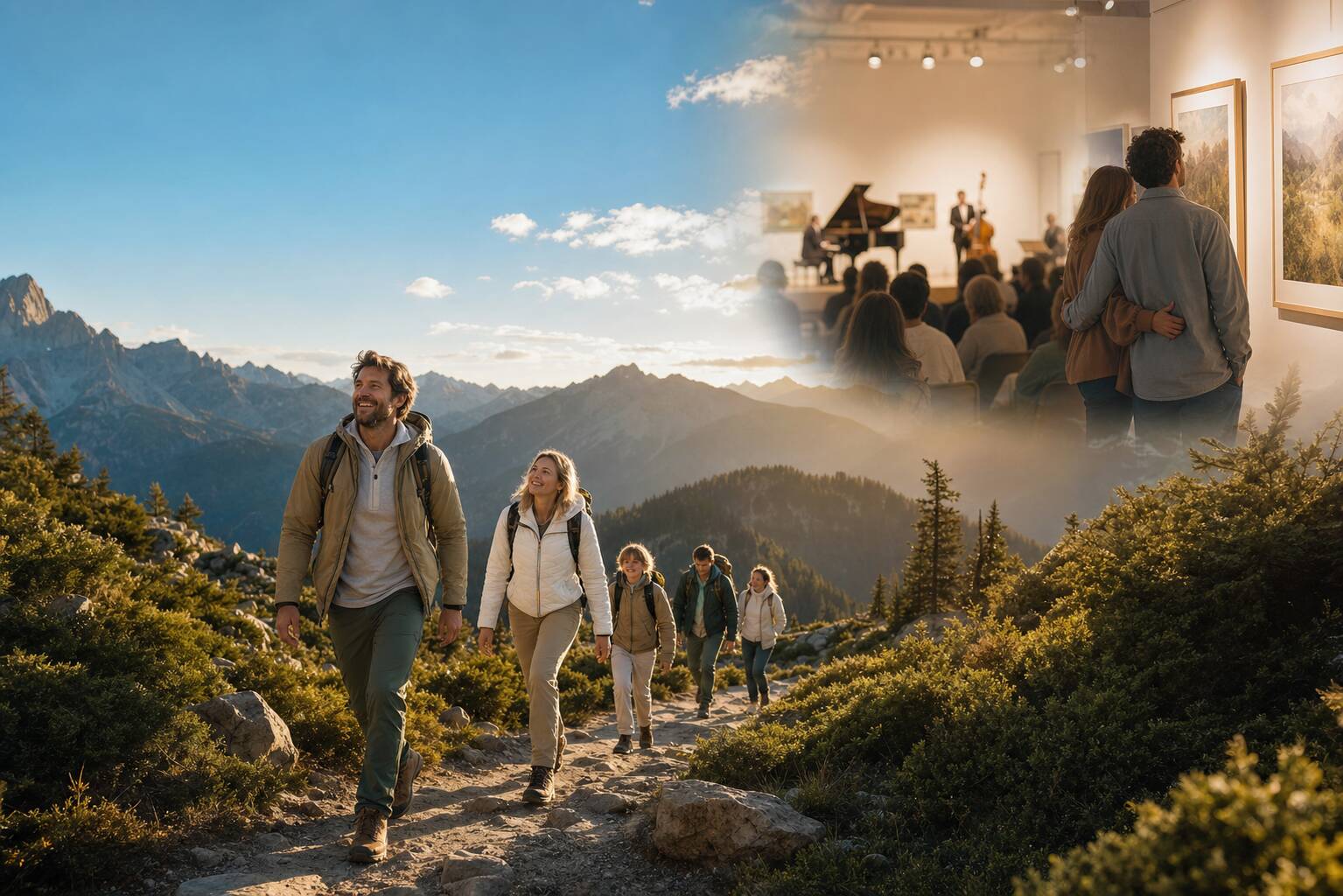 Sortie week-end variée - randonnée en montagne et concert ou musée